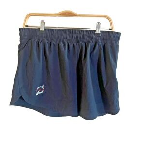 Peloton 4" Velocity Running Shorts Womens Size Large Black Cycling Lined
